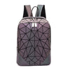 Luminous Shoulder School Backpack Color Changing Bag Geometric Set - RoyaleCart